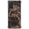 Love Rose Gold Black Galaxy A72 5G Clear Case